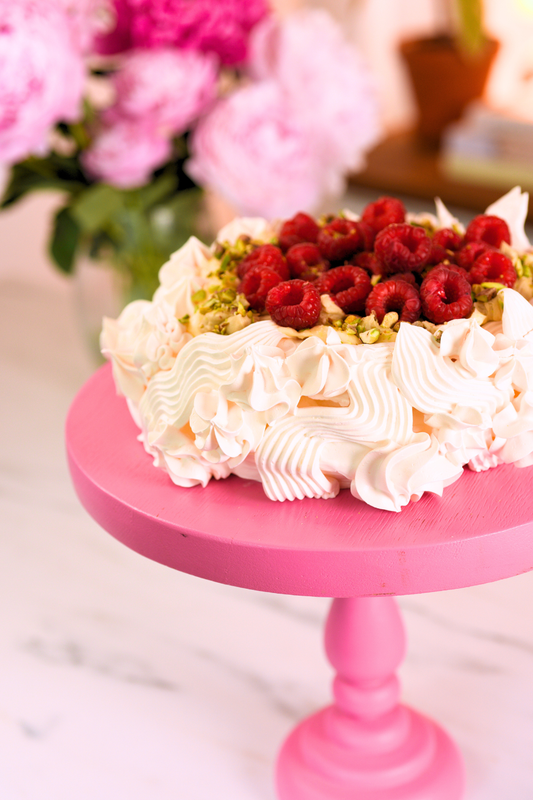 Pavlova z kremem pistacjowym i lemon curd