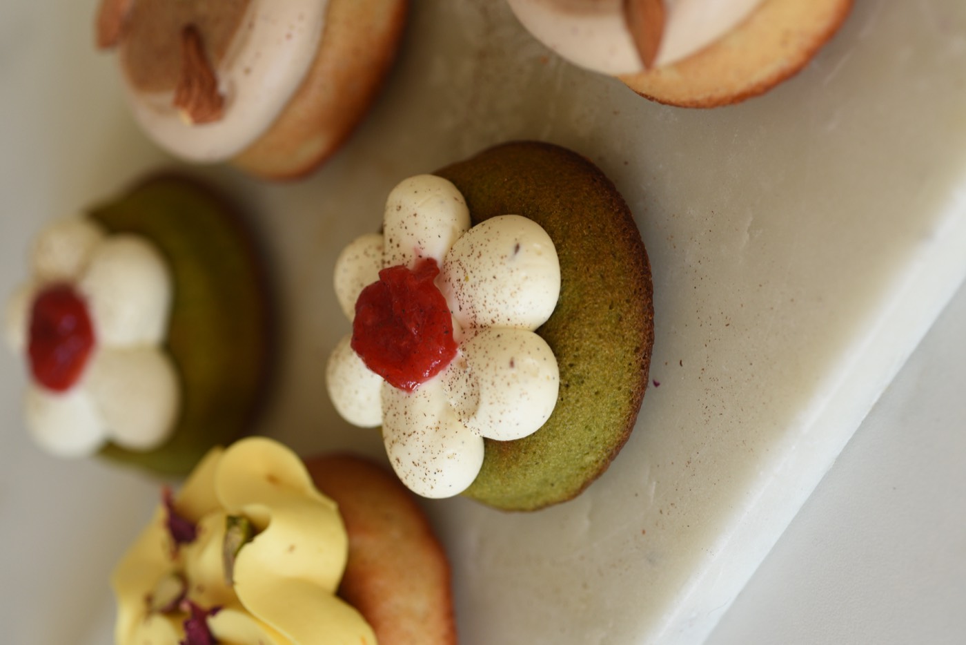 Financier Strawberry Matcha Latte