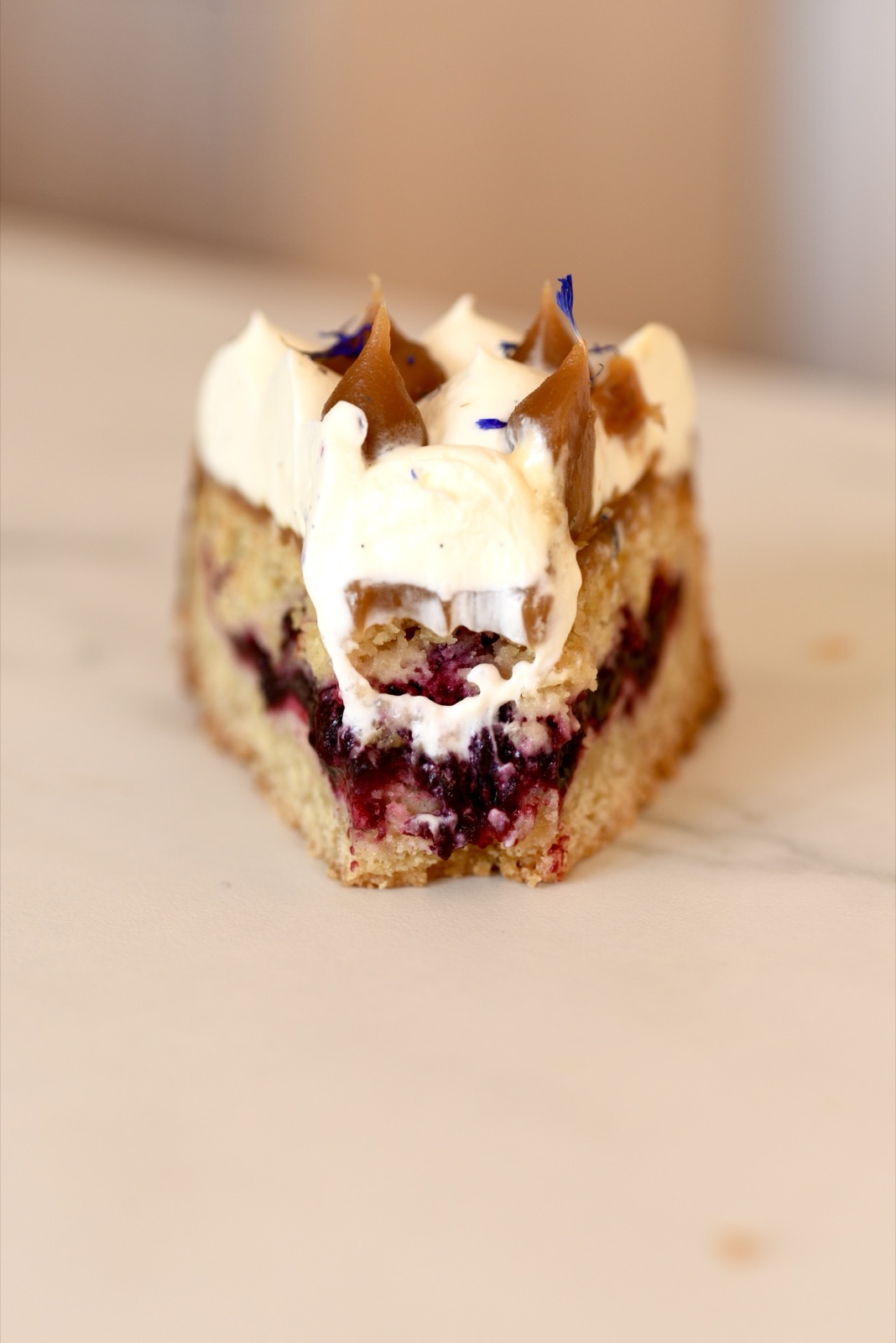 Kawałek pysznego ciasta